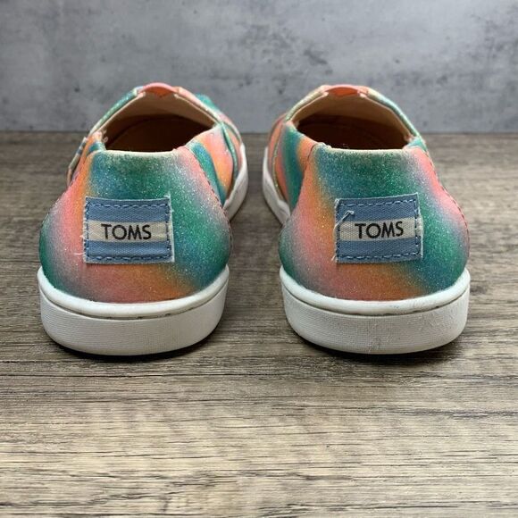 Toms~Girls~”Alargata”~ Casual Slip-On Shoes Shoes~Size 4 - Picture 4 of 8